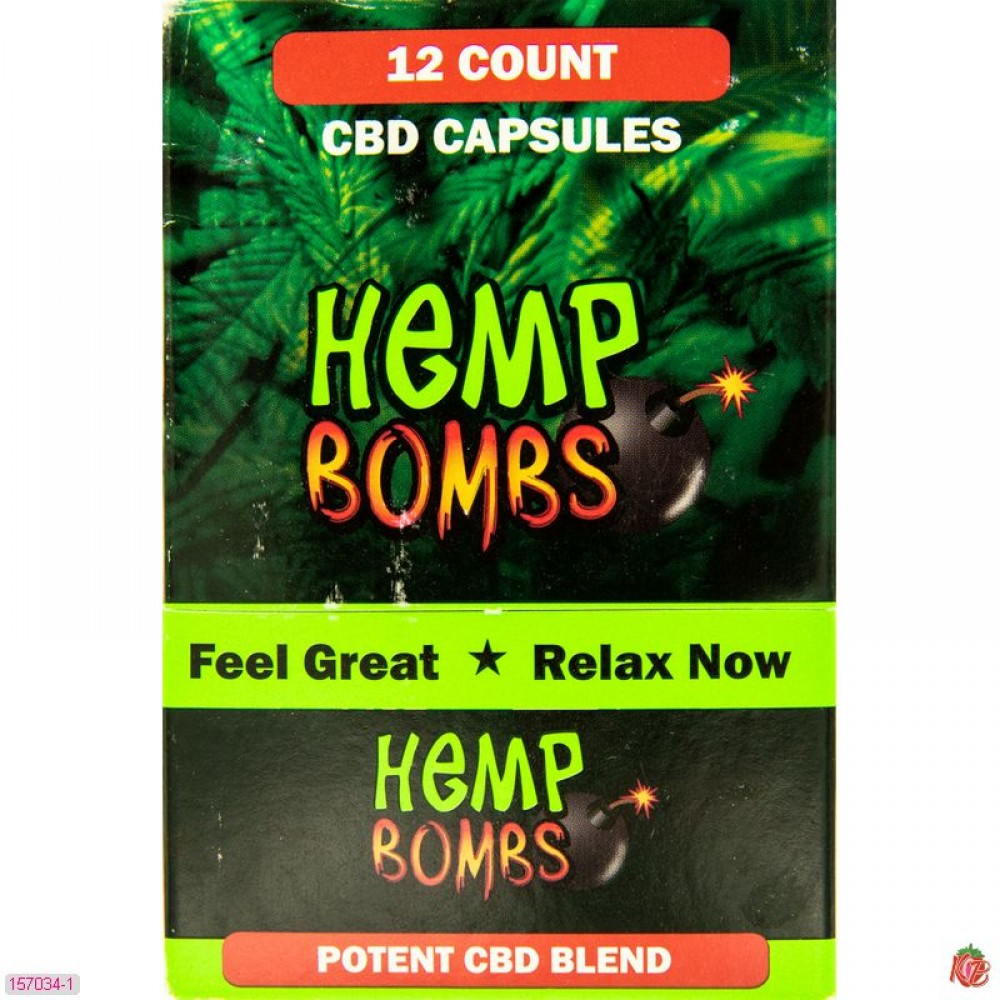 Hemp Bombs Capsules 12 Ct Display 75mg